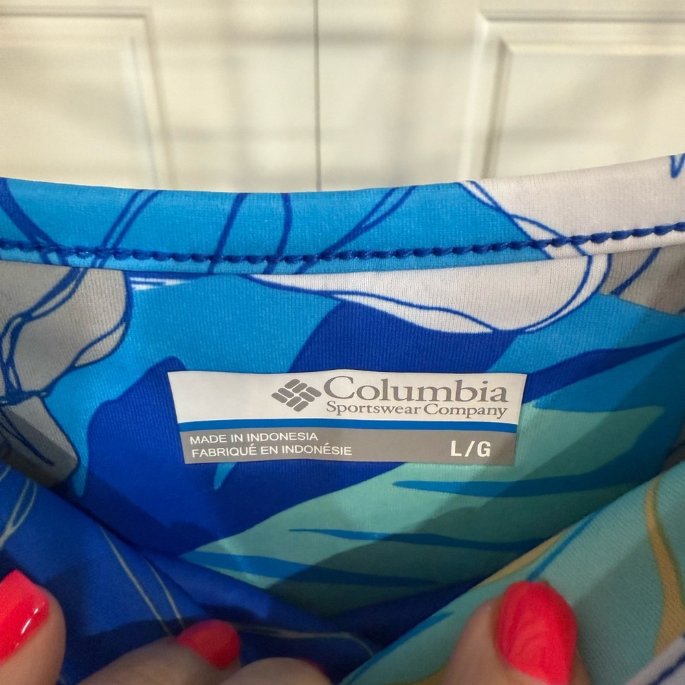 Columbia Resort Blue and White Maxi Sundress - Picture 2 of 3